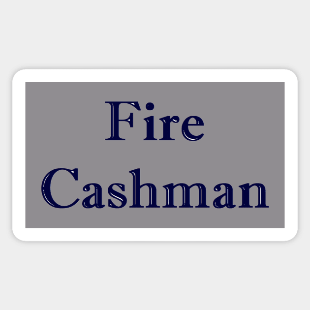 Fire Cashman Design Sticker by Bleeding Yankee Blue